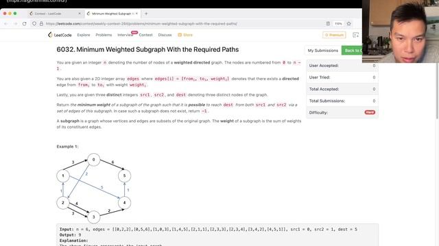 2203. Minimum Weighted Subgraph With the Required Paths (Leetcode Hard) смотреть онлайн