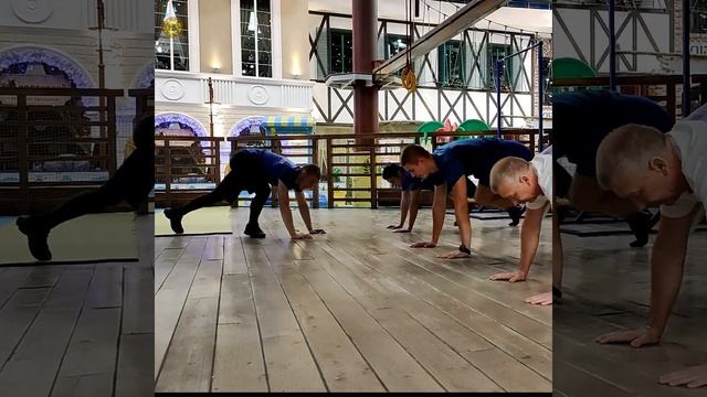 Сгибание, разгибание рук в упоре лежа. смотреть онлайн