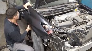 Кузовной ремонт Toyota Prius рихтовка передка#рихтовка#кузовной ремонт