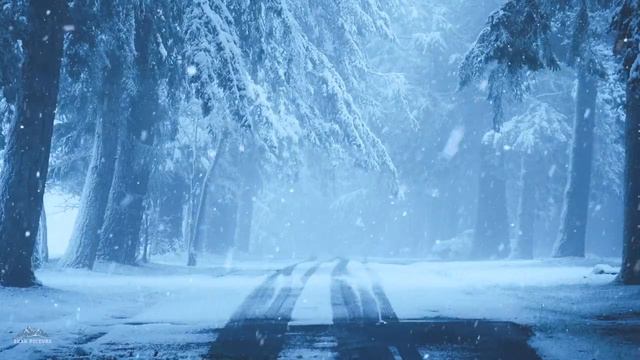 Snow In The Forest, Fabulous Snowfall, Winter Snow Зимний, снегопад ( успокаивающий, медитация )