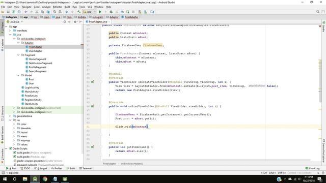 INSTAGRAM App with Firebase - Part 7 - Displaying Posts - Android Studio Tutorial смотреть онлайн