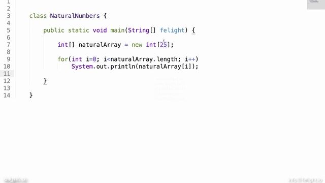 [Java Basics] Filling an int Array with Natural Numbers смотреть онлайн
