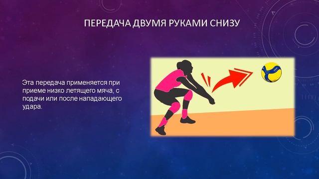 Обучение технике стойке перемещения передаче и приеме мяча в волейболе