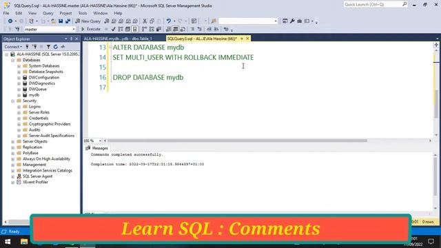 #23 : Learn SQL | Single Line && Multi Line Comments In SQL Server смотреть онлайн