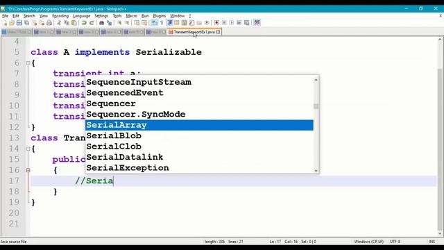 176. Transient-Keyword in Serialization || Input-Streams || Output-Streams || IO-Streams in Java смотреть онлайн
