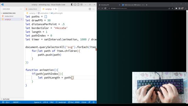 ASMR Programming - Animate SVG - No Talking смотреть онлайн