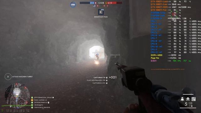 Battlefield 1 Benchmark 8700k@5ghz,1080ti,16gb DDR4 4000, 1440p 165hz-g-sync on 162 fps cap смотреть онлайн