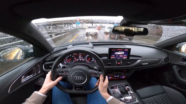 Audi RS6 Milltek Exhaust | POV Drive | 3D Audio | 2015 | 560 HP смотреть онлайн