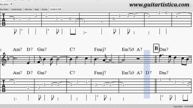 Fly me To The Moon Punteo Tablatura - Partitura Instrumental смотреть онлайн