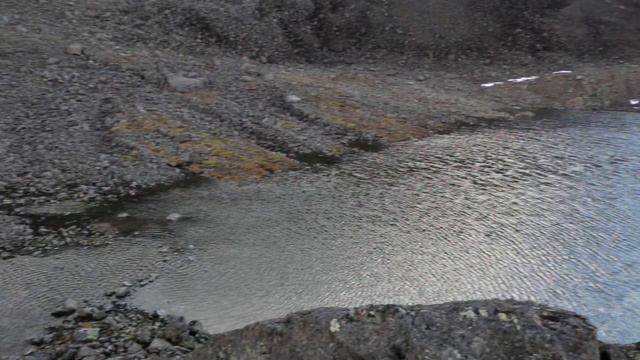 Перевал Скалистый. Озеро в истоке р. Большая Лохорта. Полярный Урал, хр. Хордъюз. смотреть онлайн