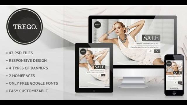 Preview Trego - eCommerce PSD Template Retail смотреть онлайн