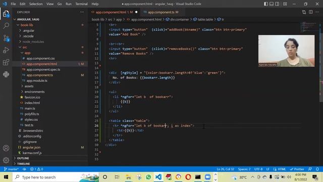 7. Angular : Using inbuilt directives *ngIf, *ngFor, ngStyle, ngClass (example included below) смотреть онлайн