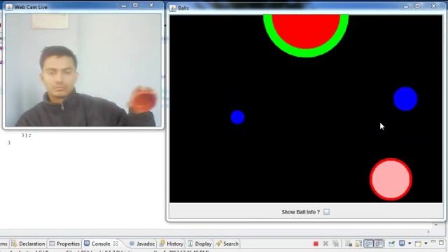 Computer Vision Game : Ball game using colored object motion tracking (OpenCV/JavaCV) смотреть онлайн