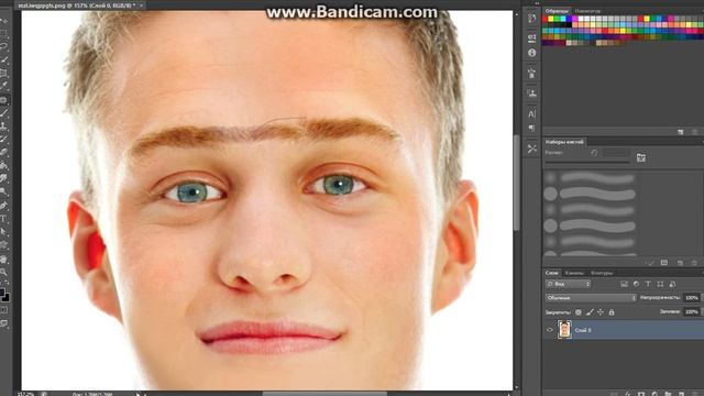 Как сделать монобровь в CS6? смотреть онлайн