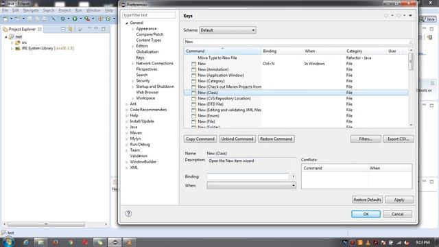 shortcut key to create new class in Eclipse смотреть онлайн