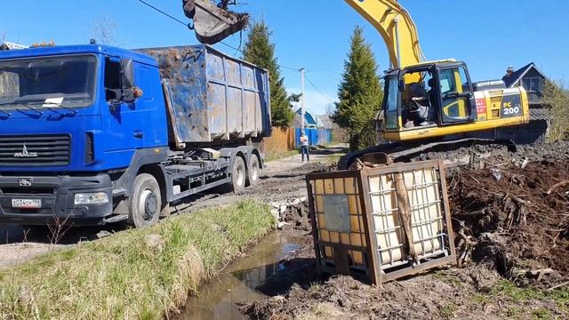 ОТСЫПКА УЧАСТКА 10СОТОК|| ГРУНТОМ смотреть онлайн