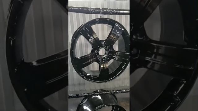 Полимерная порошковая покраска реставрация ремонт дисков авто R19 Чёрный супер глянец +380503203266 смотреть онлайн