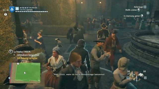 Assassin's Creed Unity - Giftattentat Le Peletier - 100% Synchro - Einladung zum Abendessen смотреть онлайн