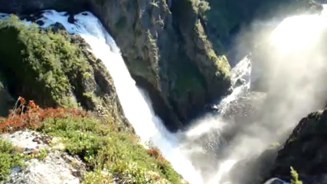 Vøringfossen - шикарный водопад Норвегии смотреть онлайн
