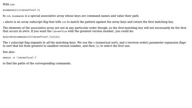 execute a command in $PATH matching a wildcard (5 Solutions!!) смотреть онлайн