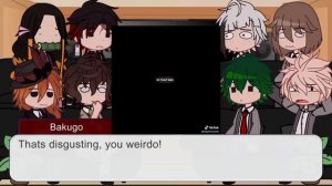 FANDOMS react to each others — Mha, Demon Slayer, and BSD react | 1/3 parts |