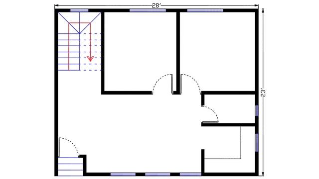 28 x 23 HOUSE PLAN II 28 x 23 BUILDING PLAN II 644 SQFT GHAR KA NAKSHA II 2 BHK HOUSE PLAN смотреть онлайн