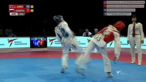 Semifinal F-57 London 2017 World Taekwondo Grand Prix 3 Jade JONES (GBR) vs Tatiana KUDASHOVA (RUS)