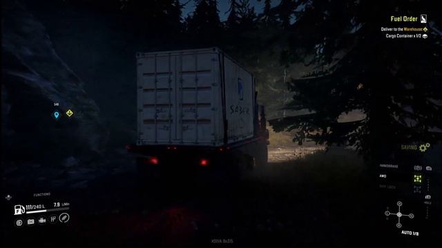 Snow Runner -- moving a cargo container смотреть онлайн