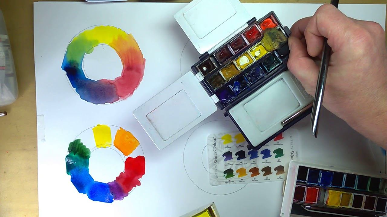 Оптимальный выбор акварельных красок для минимального набора смотреть онлайн