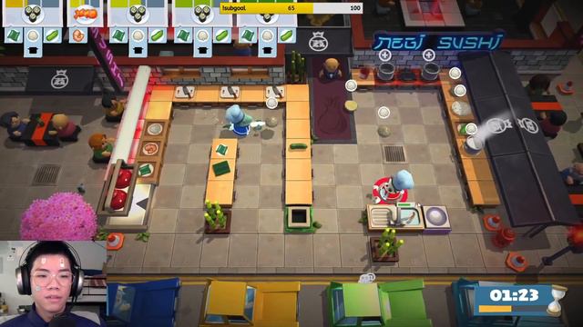 This Isn't Frederic's Asian Kitchen... | Let's Play Overcooked 2 смотреть онлайн