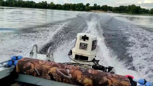 Johnson 30 л.с.  и лодка МКМ. Проверка мотора на воде.