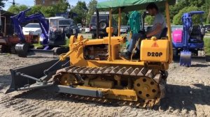 Komatsu D20P тест бульдозера