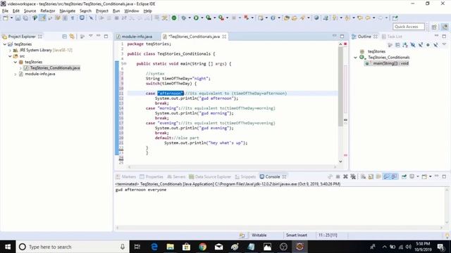Switch Case Statements | Java Classroom | TeqStories смотреть онлайн