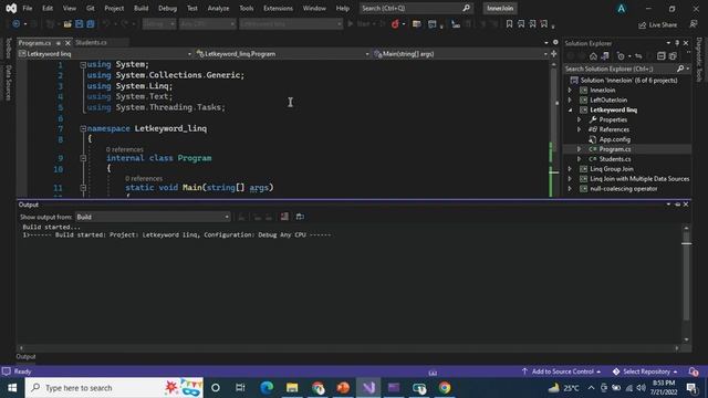 LINQ | Let Keyword смотреть онлайн