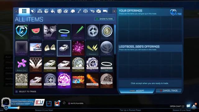 🔥🔥ROCKET LEAGUE TRADING PS EN |GIVE AWAY AT 150 SUBS| 🔥🔥 смотреть онлайн