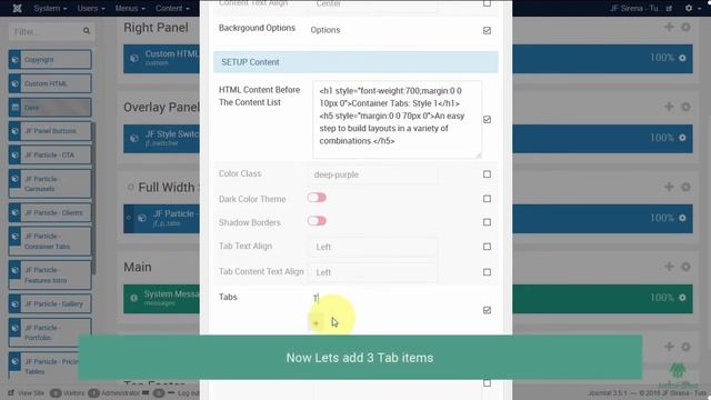 SIRENA - Gantry 5 Particle: Container Tabs смотреть онлайн