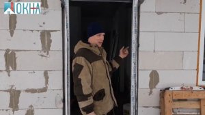 Установка двери ПВХ с тёплым порогом по ГОСТ