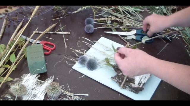 Как сделать картину из сухоцветов!!! Легко, а главное просто!!! смотреть онлайн