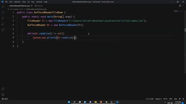 Buffered Reader Class to Read Data from Text File in Java | Java Tutorial For Beginners | Java Inpu смотреть онлайн