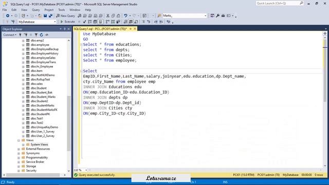 How to create Derived Table in SQL смотреть онлайн