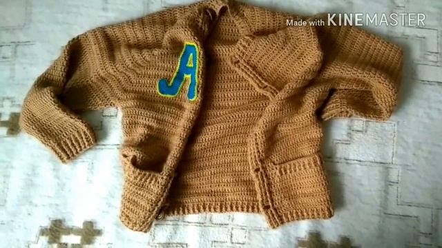 Вязание. Детская кофта крючком. Работа окончена! Показ изделия и образцов для будущей работы. смотреть онлайн