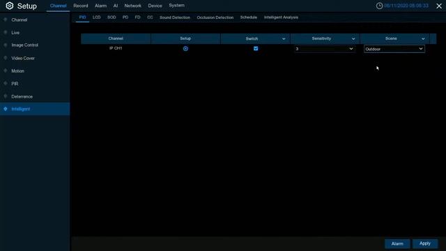 Setting PID (Perimeter Intrusion Detection) and schedule on XVision XN Range of NVR's смотреть онлайн
