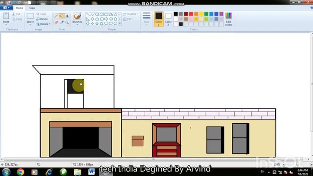 paint house design| ms paint tutorial | #paint #mspaint #drawingtutorial #housedesign #painter смотреть онлайн