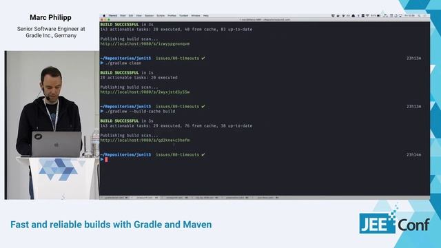 Fast and reliable builds with Gradle and Maven (Marc Philipp, Germany) смотреть онлайн