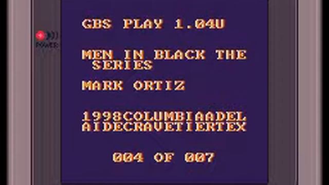 GBS Game Boy Sound Module Rip ~ Men In Black The Series GBC SGB2 смотреть онлайн