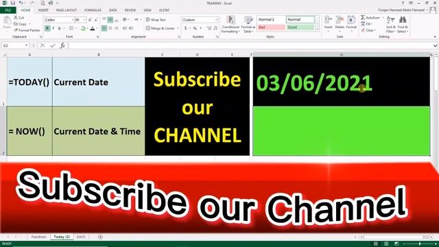 Excel Function - Today / Now || How to show current date ? current time ⏲️ in Excel sheet смотреть онлайн
