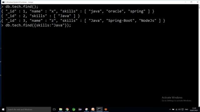 arrays queries in mongo db-part1 смотреть онлайн