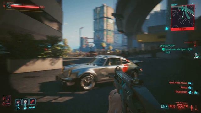 Cyberpunk 2077 - Johnny Silverhand Porsche police chase смотреть онлайн