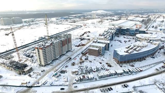 Аэросъемка ЖК "Позитив", 16.01.2017 смотреть онлайн