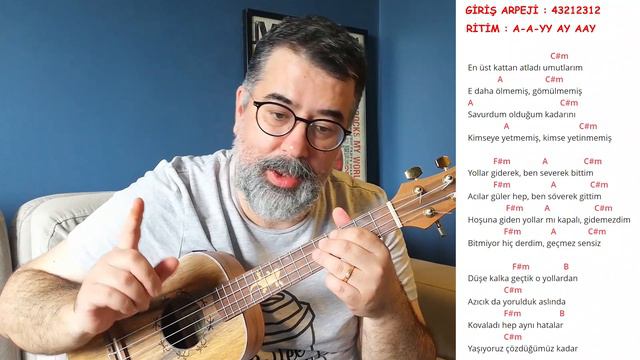 Kendimden Hallice - Sakince yoruldum ( Ukulele Akorları - Ritim ve Arpej bilgisi ) смотреть онлайн